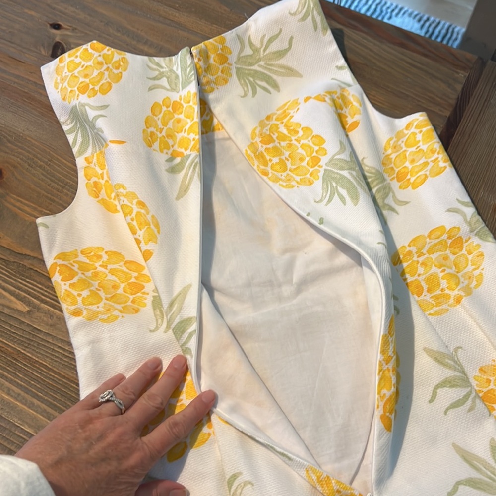 Brooks Brothers Pineapple Dress 2Petite - Picture 6 of 8